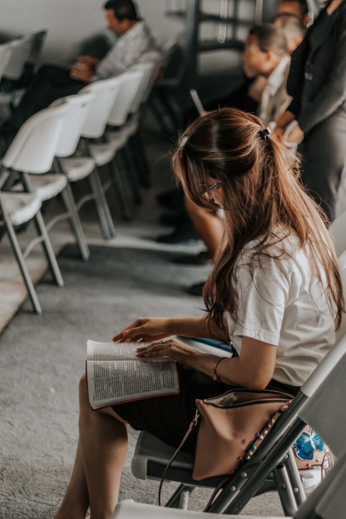 Woman Holding Bible